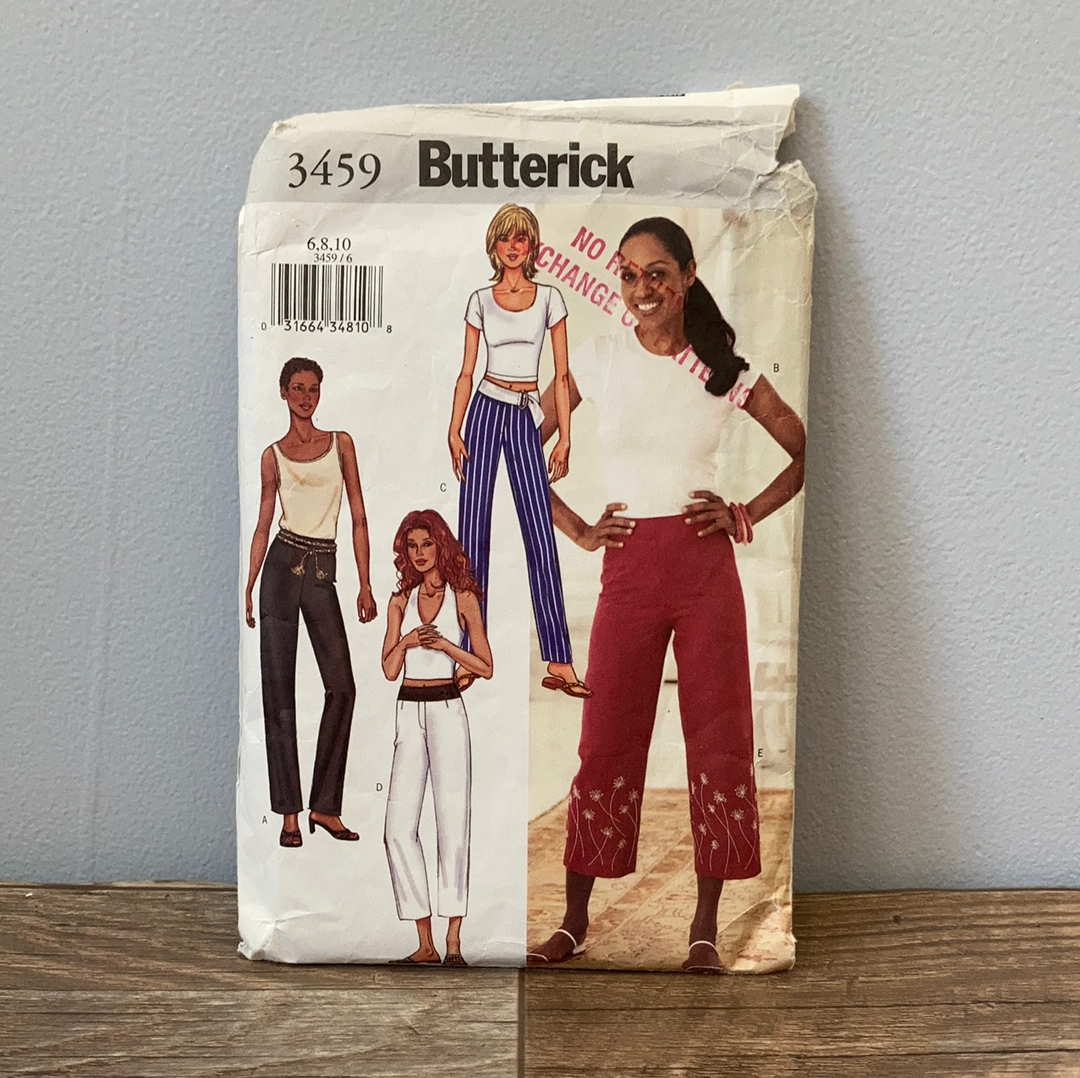 Ladies Summer Pants Sewing Pattern Size 6 to 10 Butterick 3459
