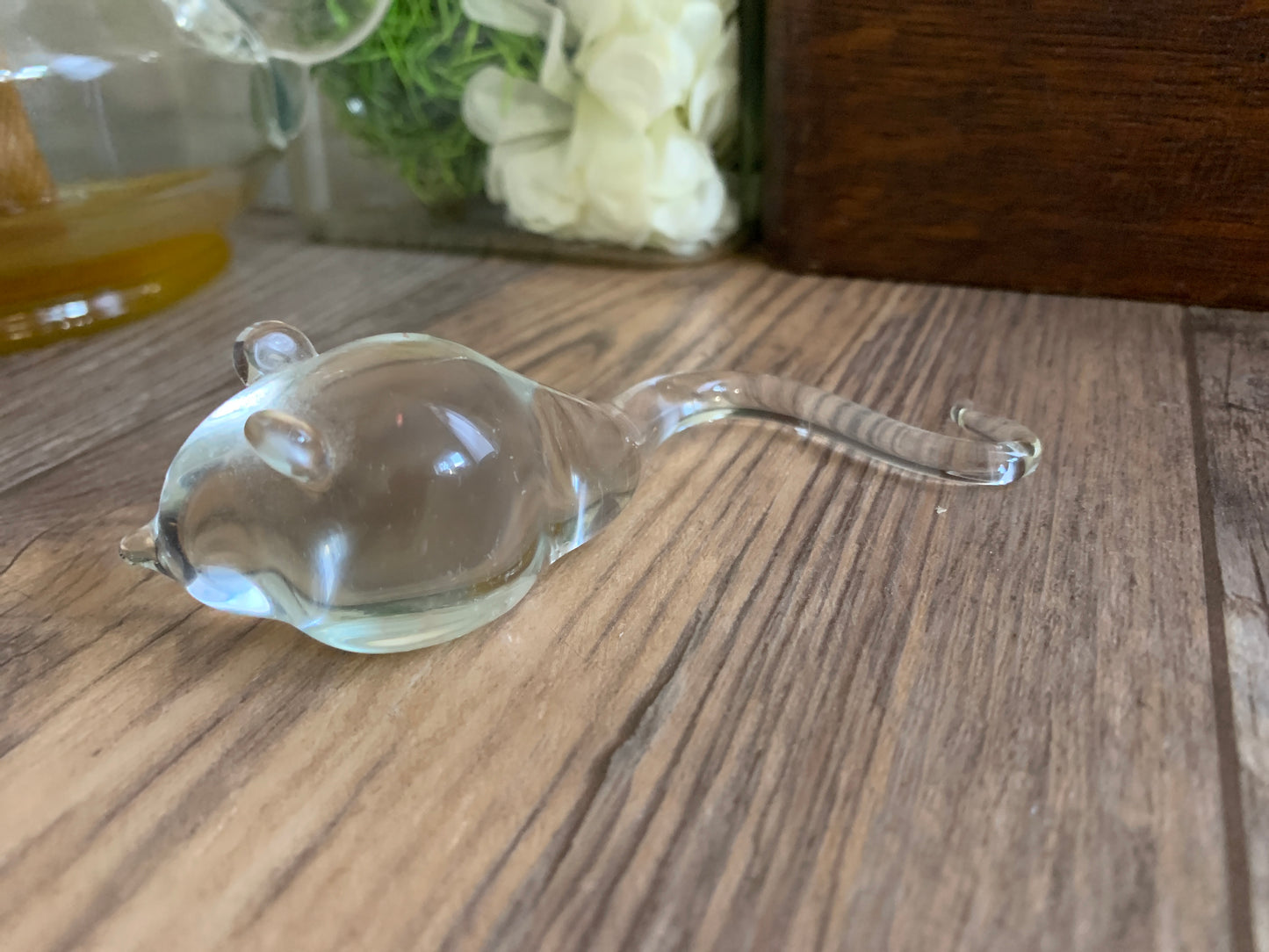 Art Glass Mouse Small Paperweight