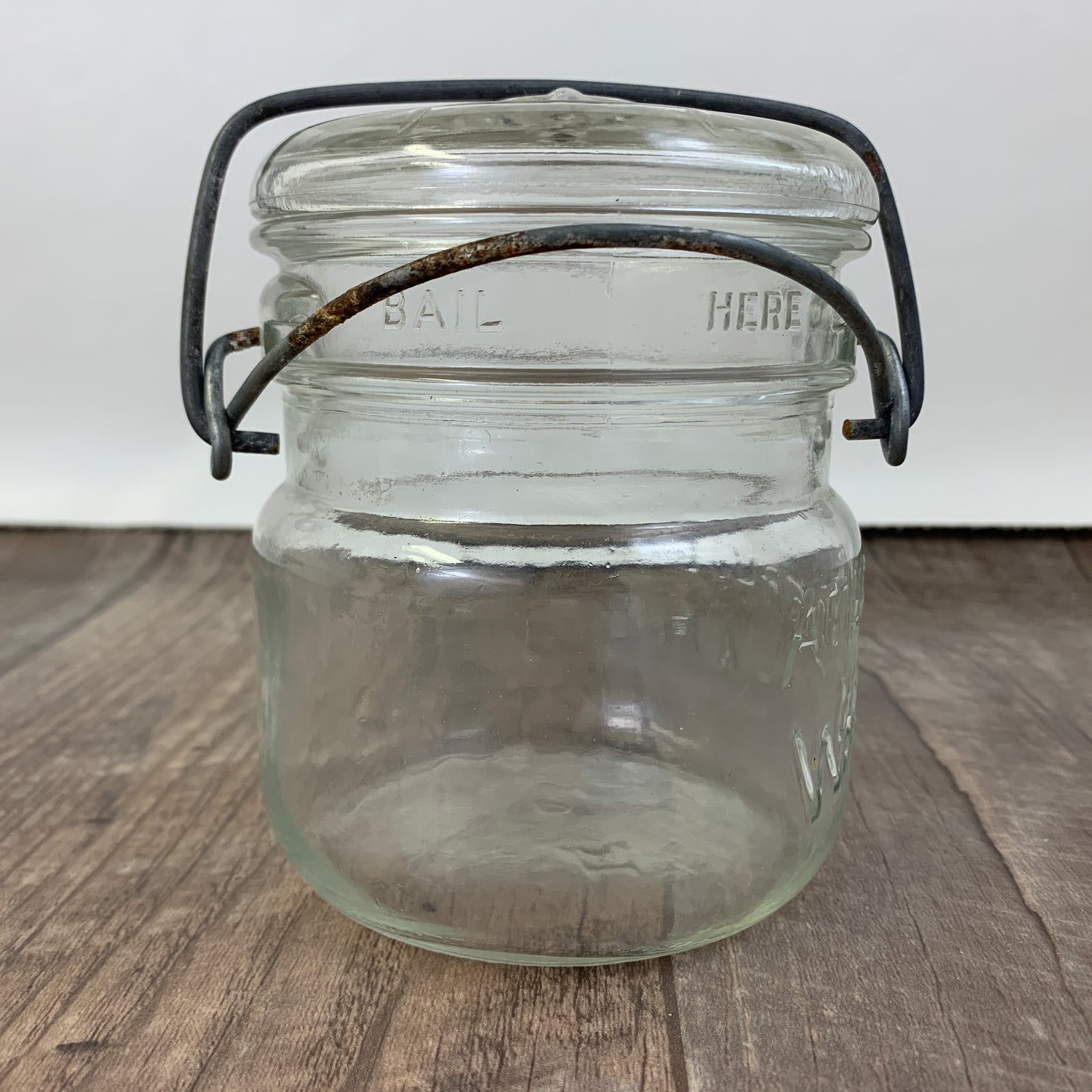 Atlas Swing Top Sealer Jar Antique Farmhouse Canning Jar Wide Mouth Jar