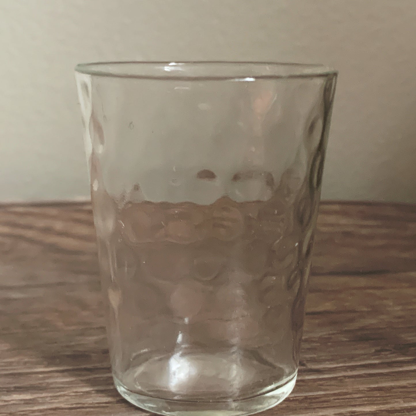 Set of 3 Coin Dot Shot Glasses, Vintage Clear Glass Shot Glasses