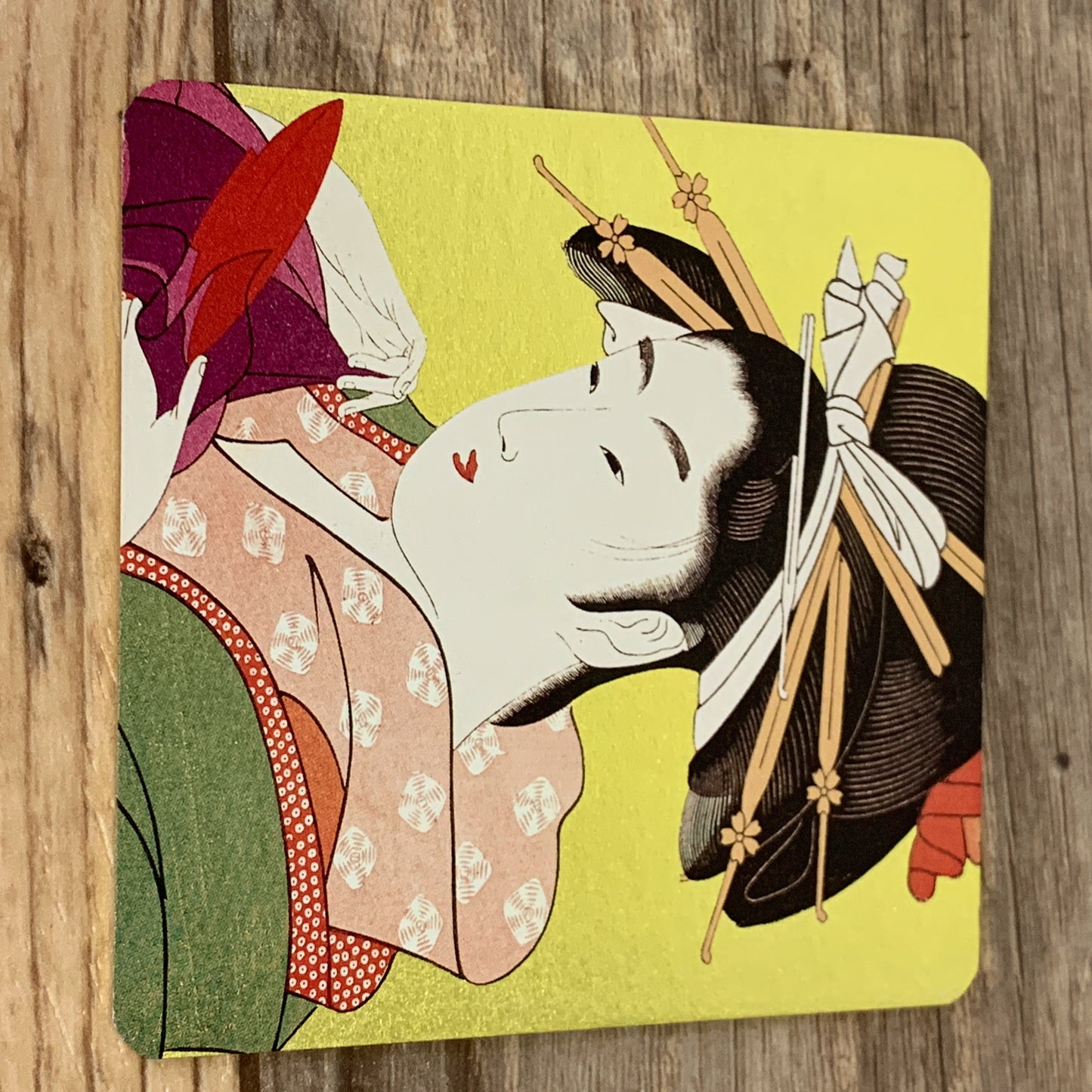 Yukiyoe Japanese Genre Picture Coasters Boxed Set of 8 Cardboard Coasters