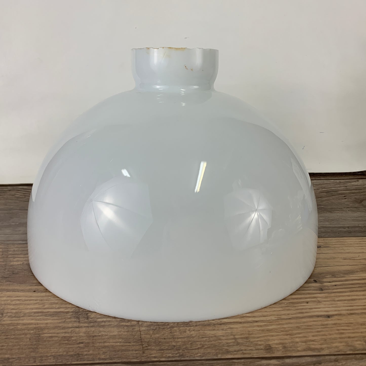 Milk Glass Pendant Shade, Dome Shaped Milk Glass Light Cover