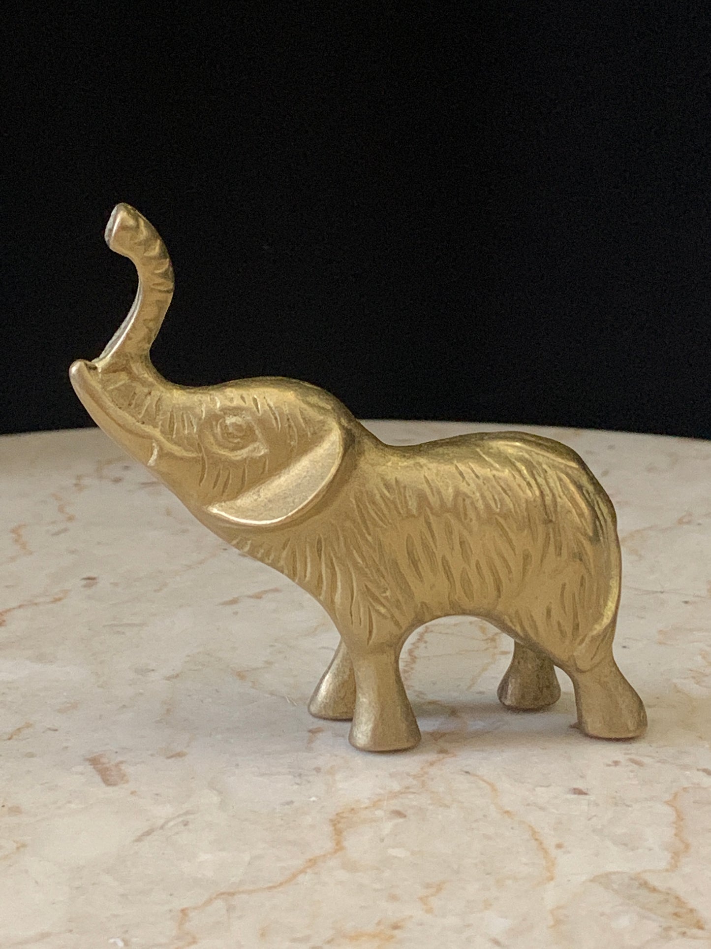 Brass Miniature Elephant Figurine