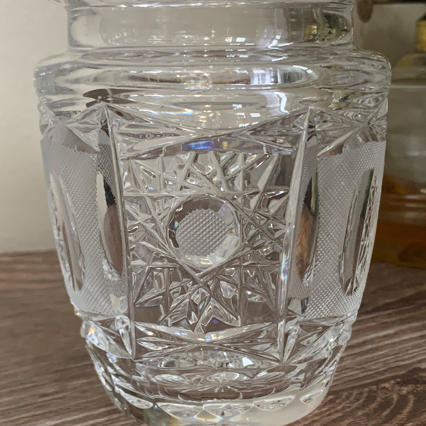 Cut Crystal Vintage Jam Jar Wedding Gifts