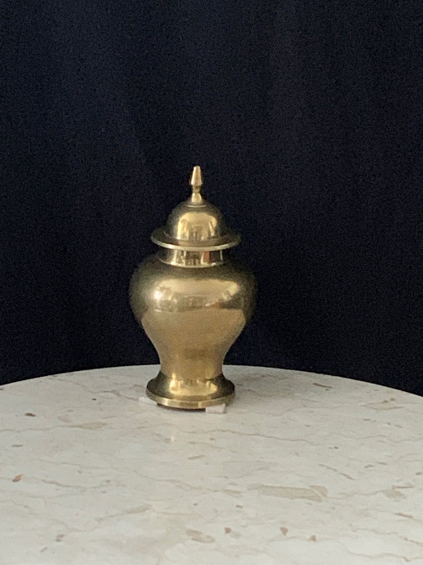 Solid Brass Urn Boho Home Decor Vintage Brass Urn