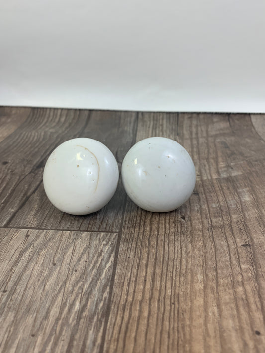 White Porcelain Door Knob Set Antique Door Hardware Vintage Door Knob