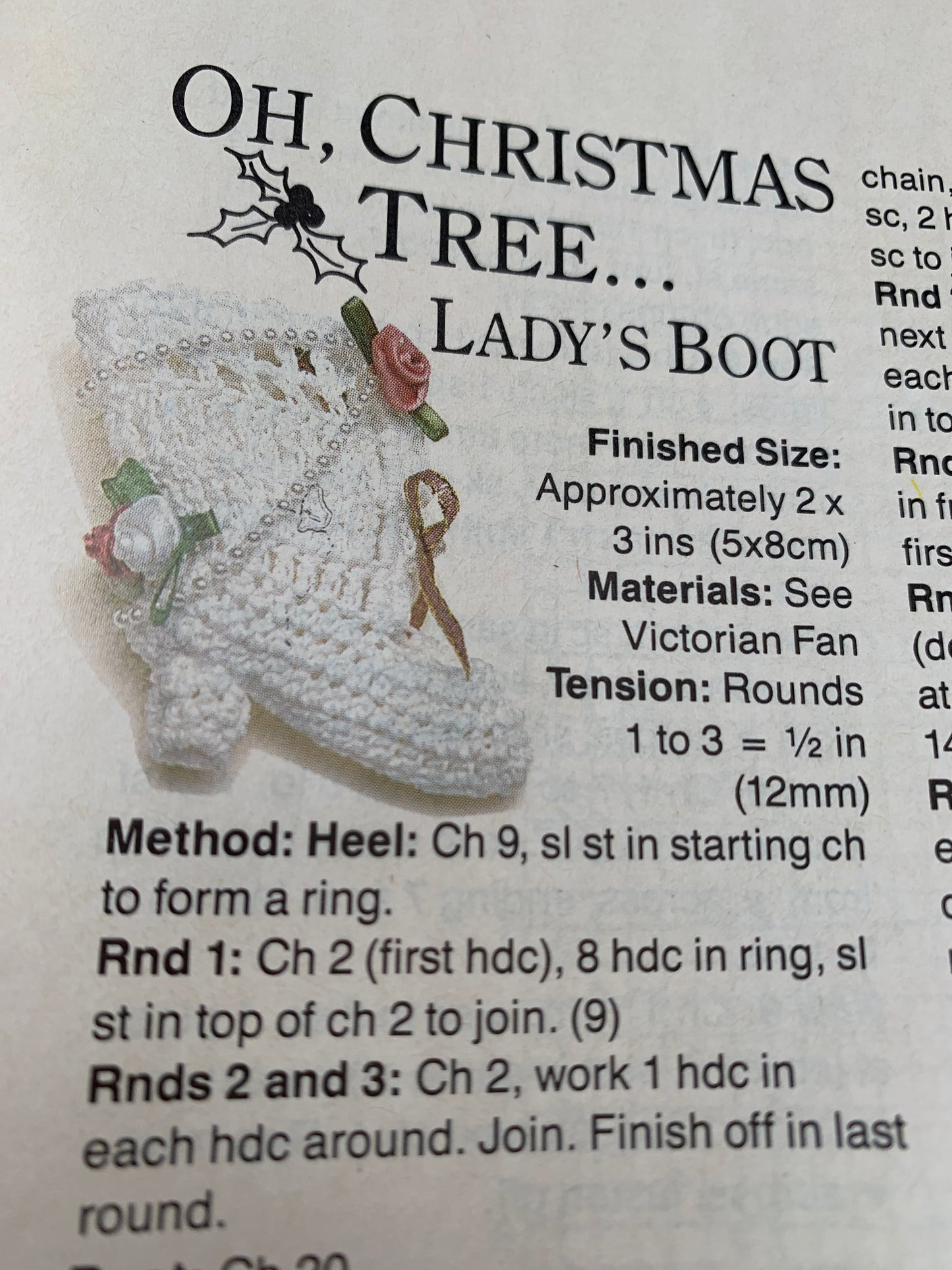 Christmas Craft Pattern Magazine Crafts Plus 1989