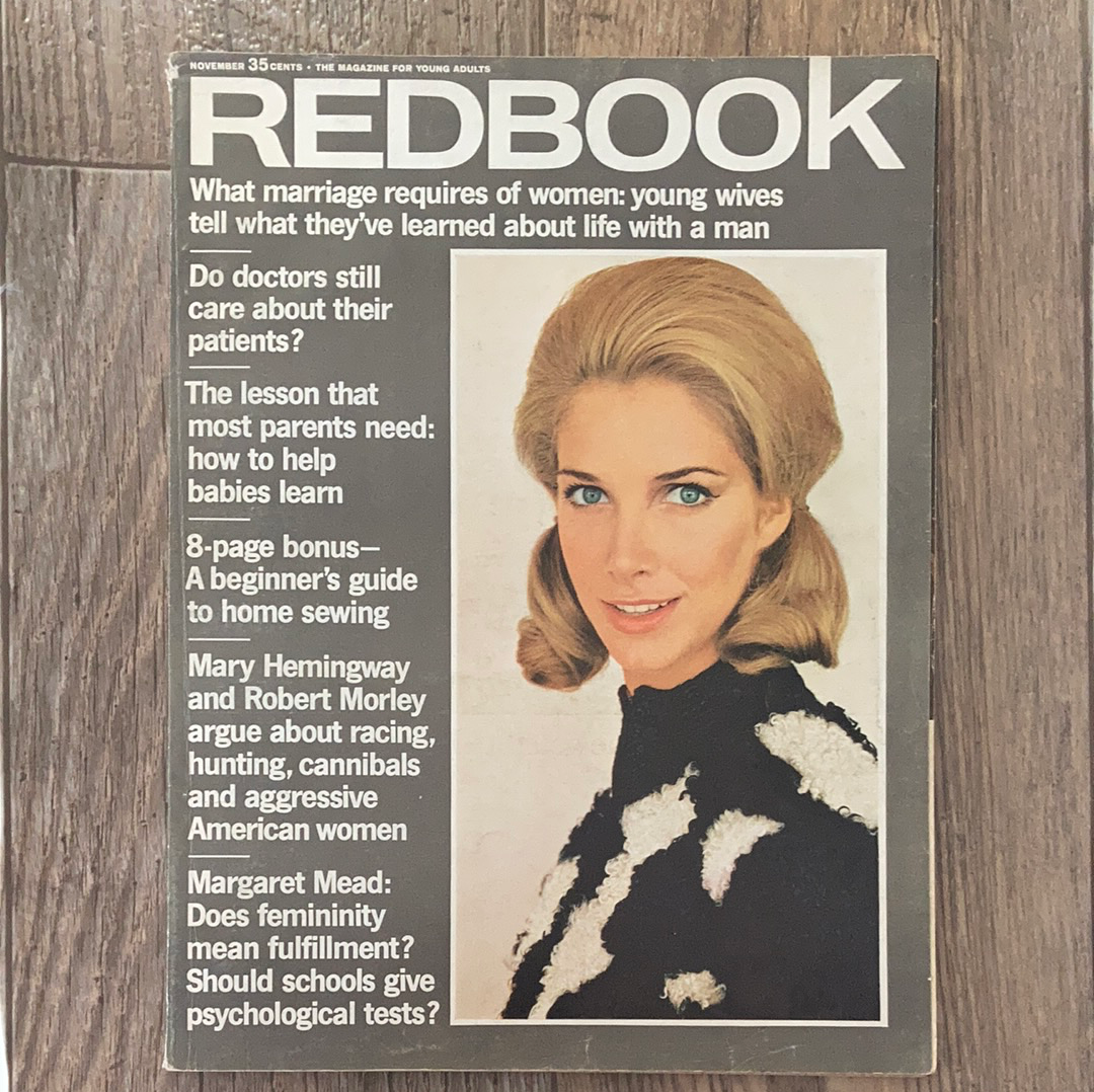 Vintage Redbook Magazine November 1965 edition