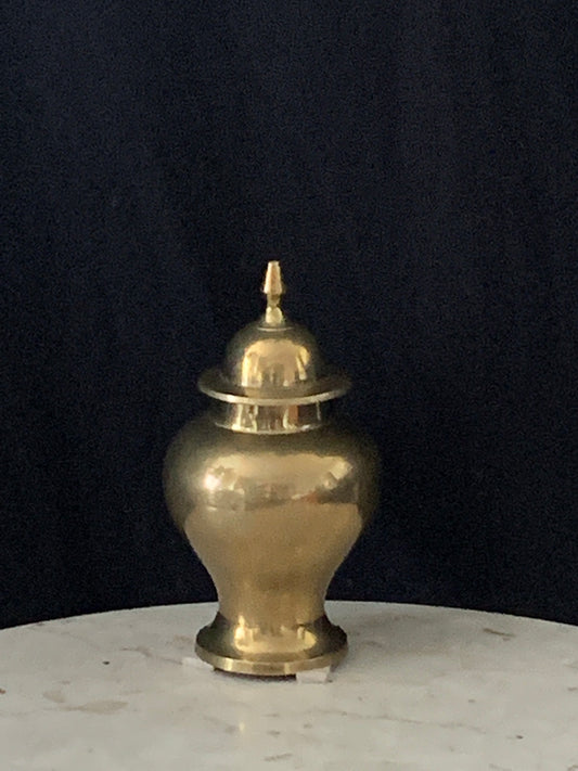 Solid Brass Urn Boho Home Decor Vintage Brass Urn