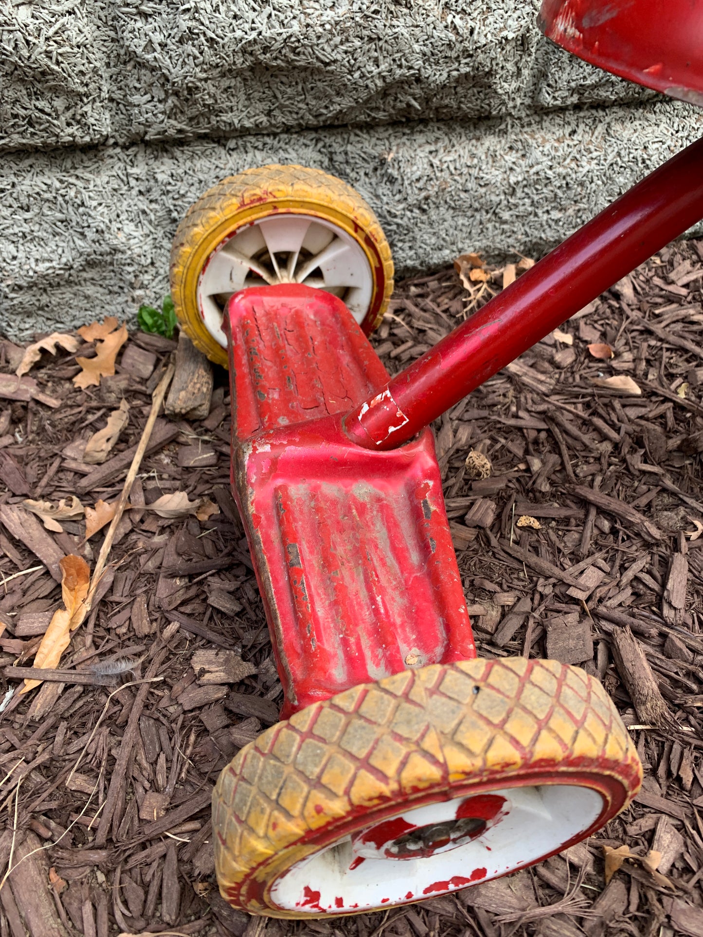 Vintage Red Tricycle Chippy Distressed Prop Vintage Tricycle