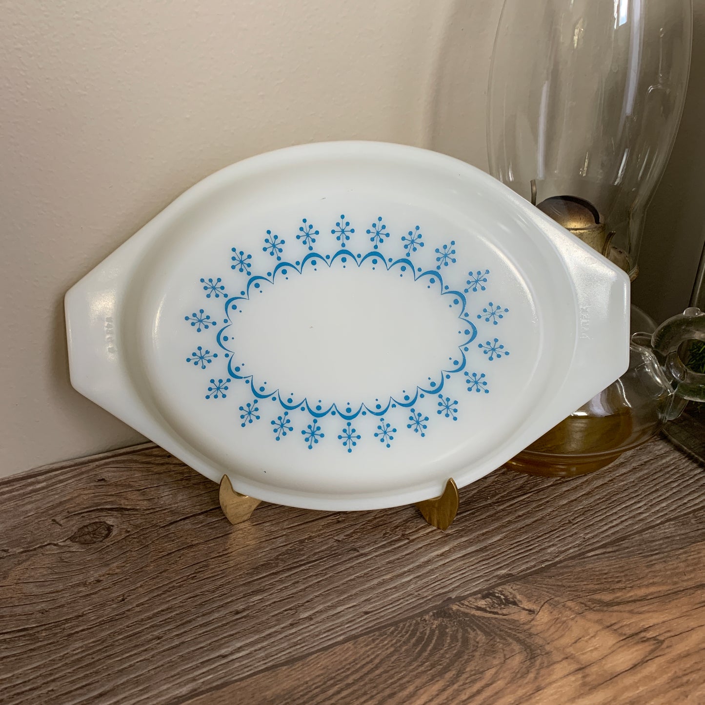 Pyrex Replacement Lid Pyrex Snowflake Lid Replacement Oval Lid Pyrex Garland 943
