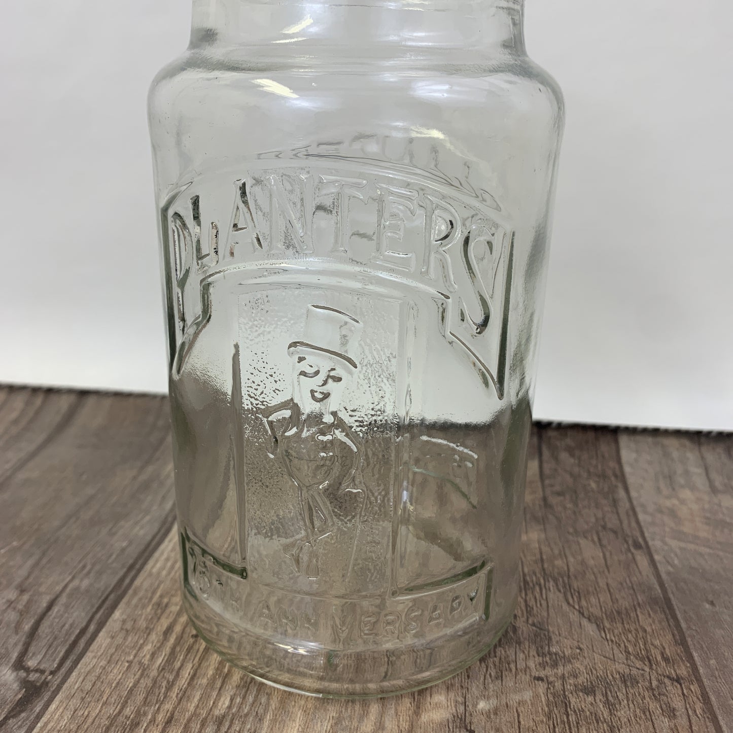 Planters Peanuts 75th Anniversary Jar, Vintage 80s Kitchen Storage Jar, Vintage Advertising Collectible Gift