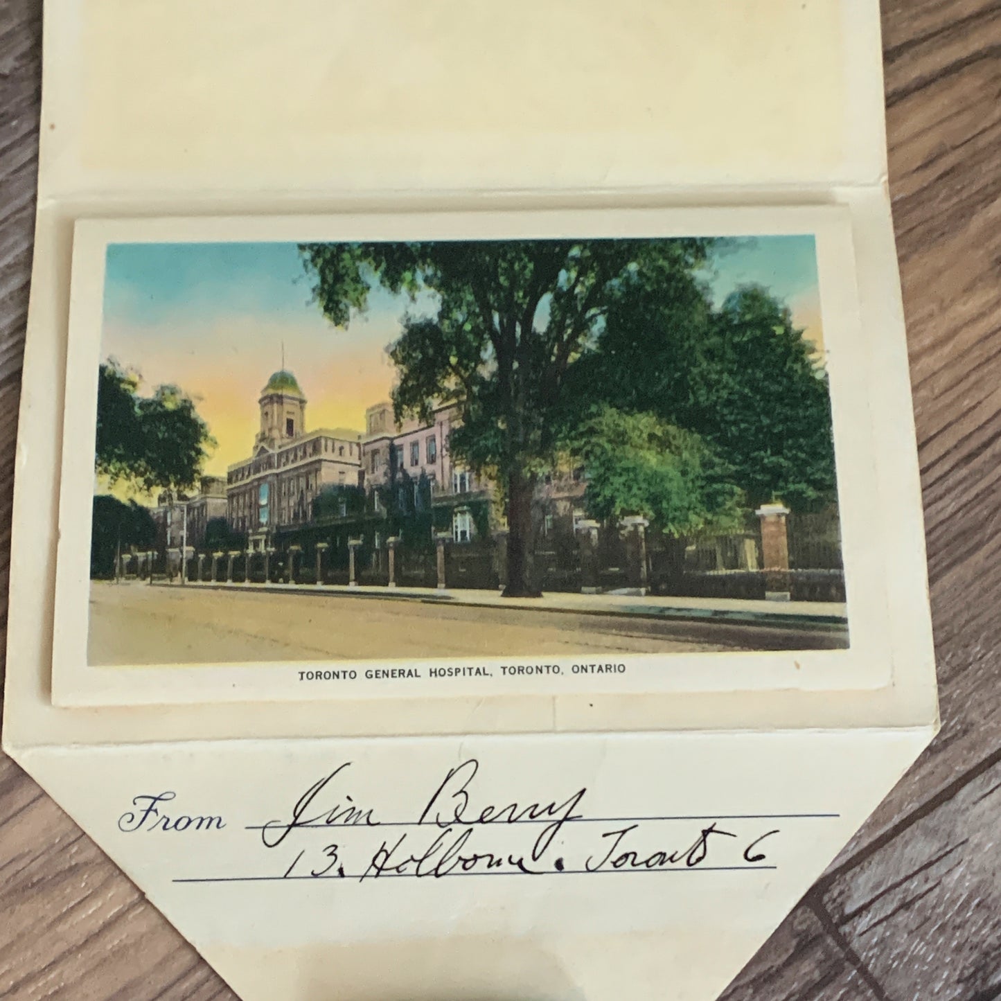 Vintage Fold Out Postcard Set City of Toronto 1949 Colour Scenes