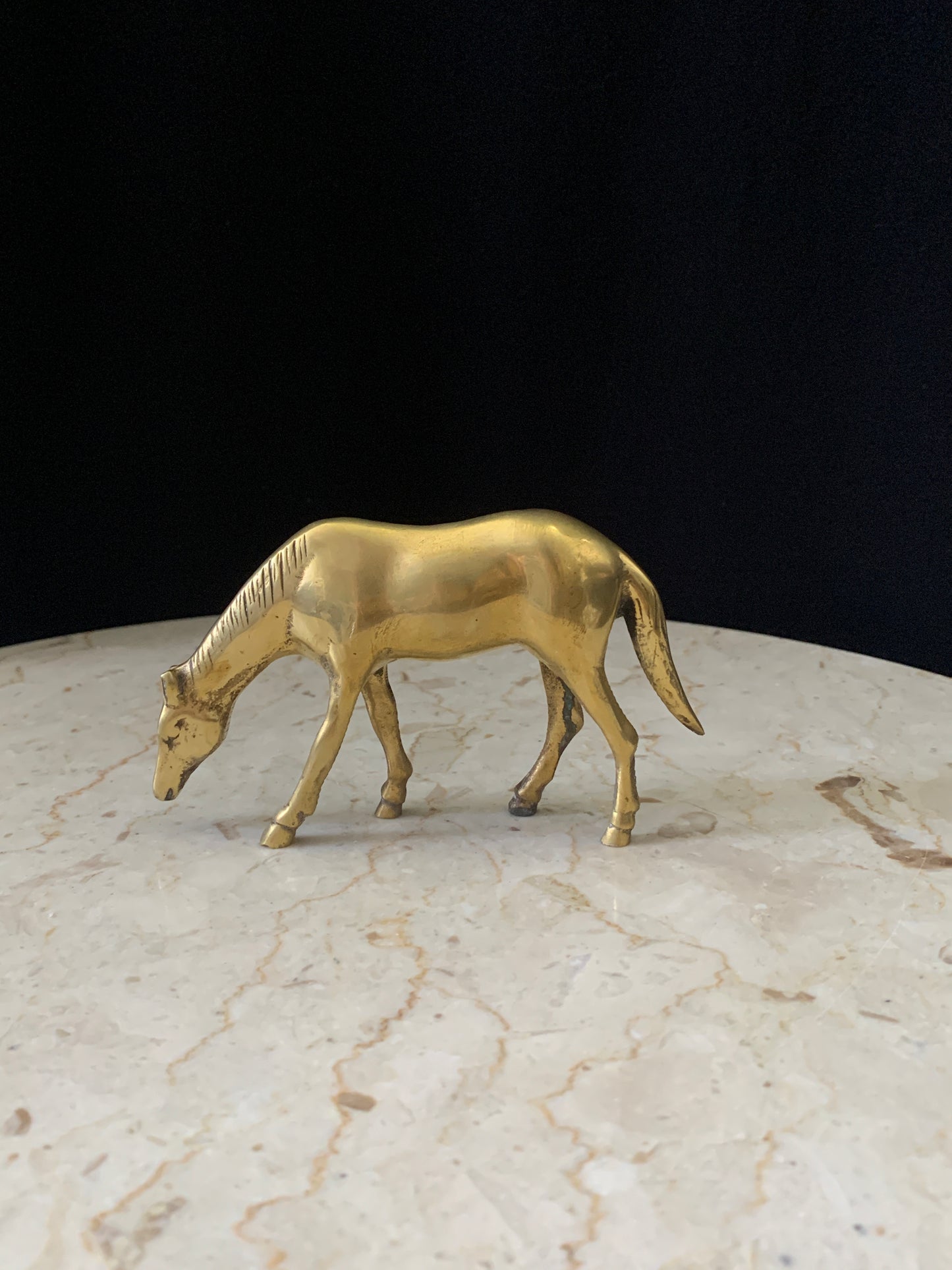 Vintage Brass Horse