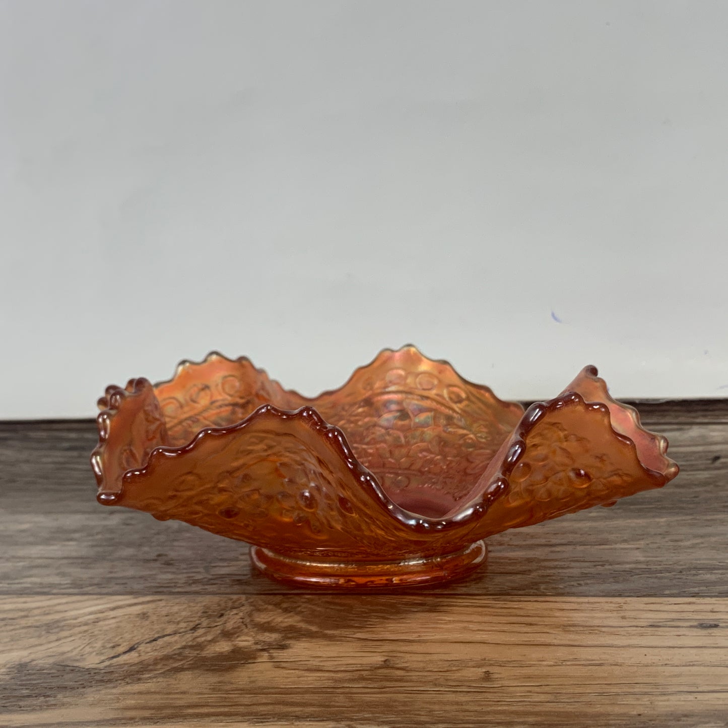 Fenton Cherry Chain Marigold Carnival Glass Bowl