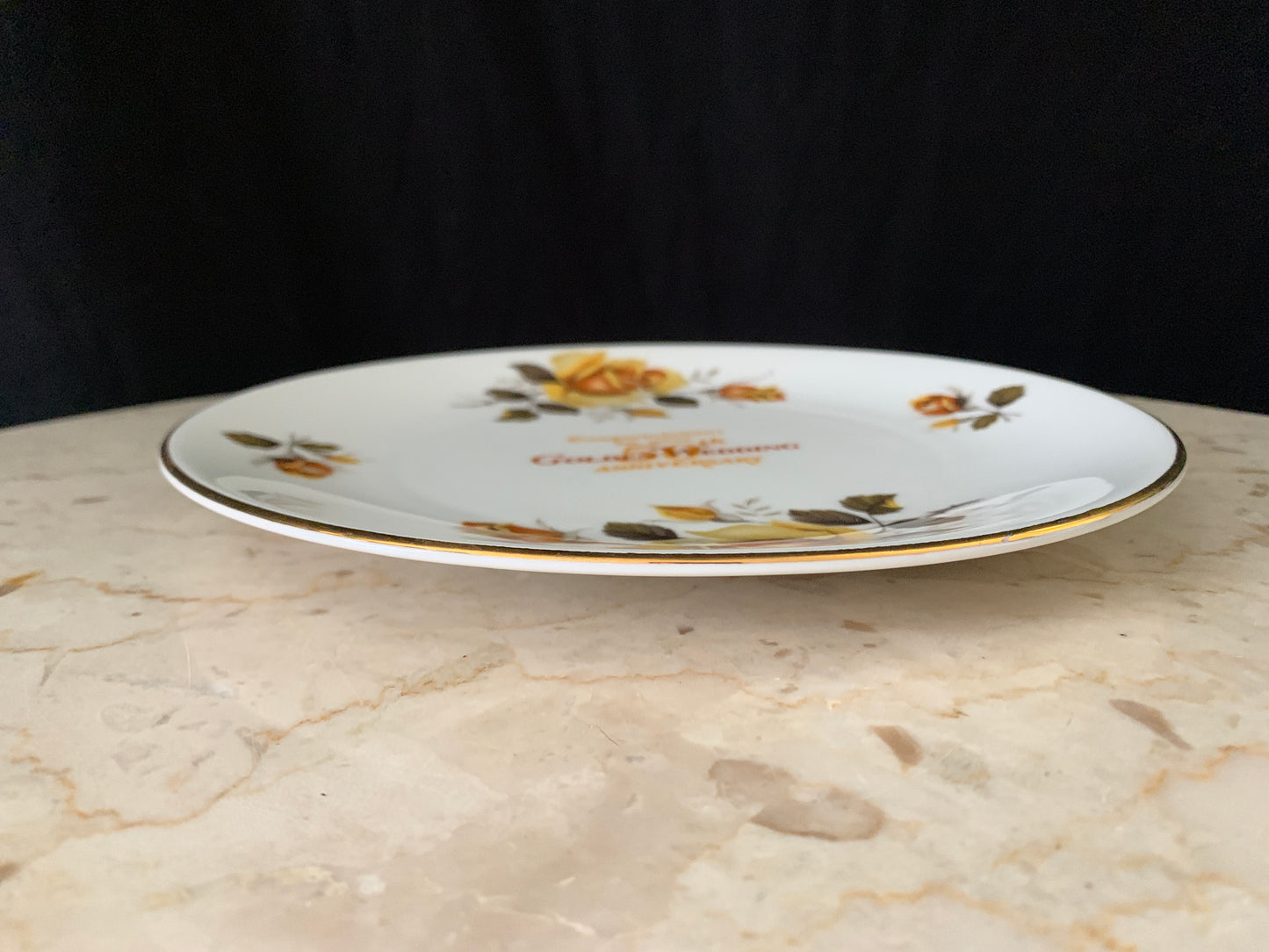 50th Anniversary Gift Vintage China Plate Commemorative Plate