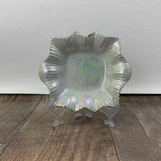 Small Luster Ware Iridescent Porcelain Dish