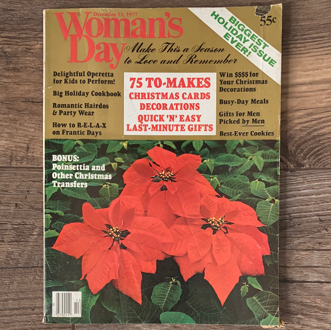 Womans Day Vintage Magazine December 1977