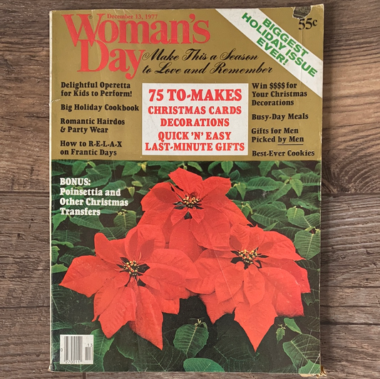 Womans Day Vintage Magazine December 1977