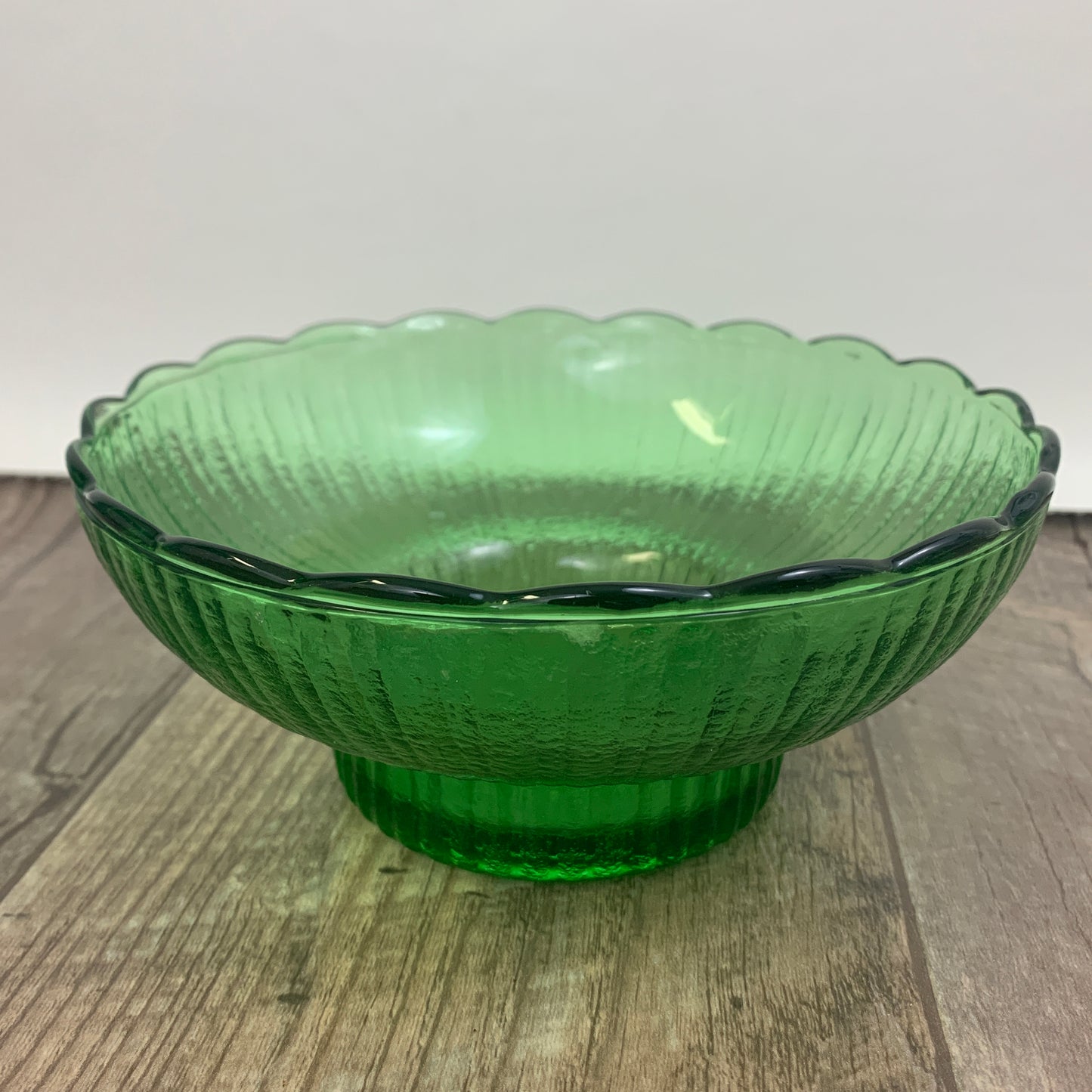 EO Brody Green Vintage Glass Planter