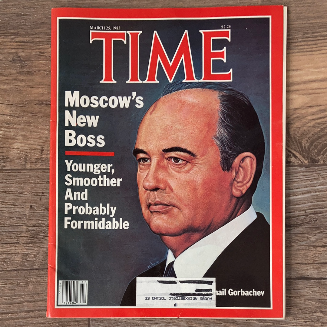 Vintage Time Magazine March 25 1985 Mikhail Gorbachev
