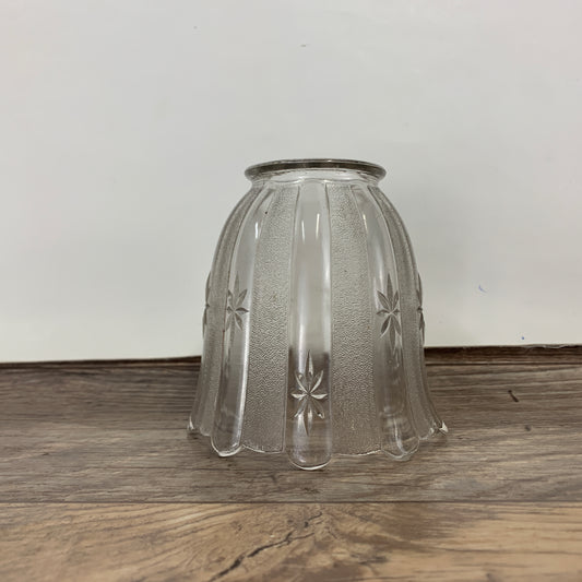 Glass Lamp Shade with Stripes and Stars