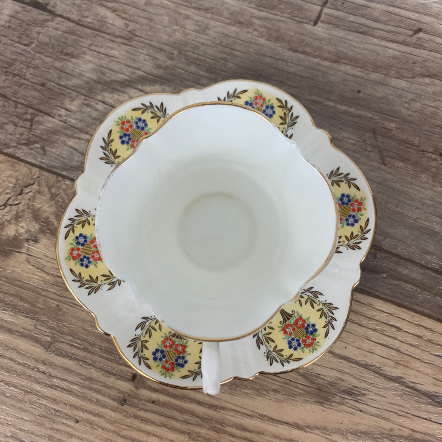 Aynsley Vintage Hand Painted Teacup and Saucer