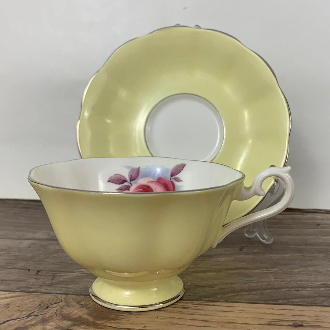 Royal Albert Yellow Teacup Wide Mouth Tea Cup