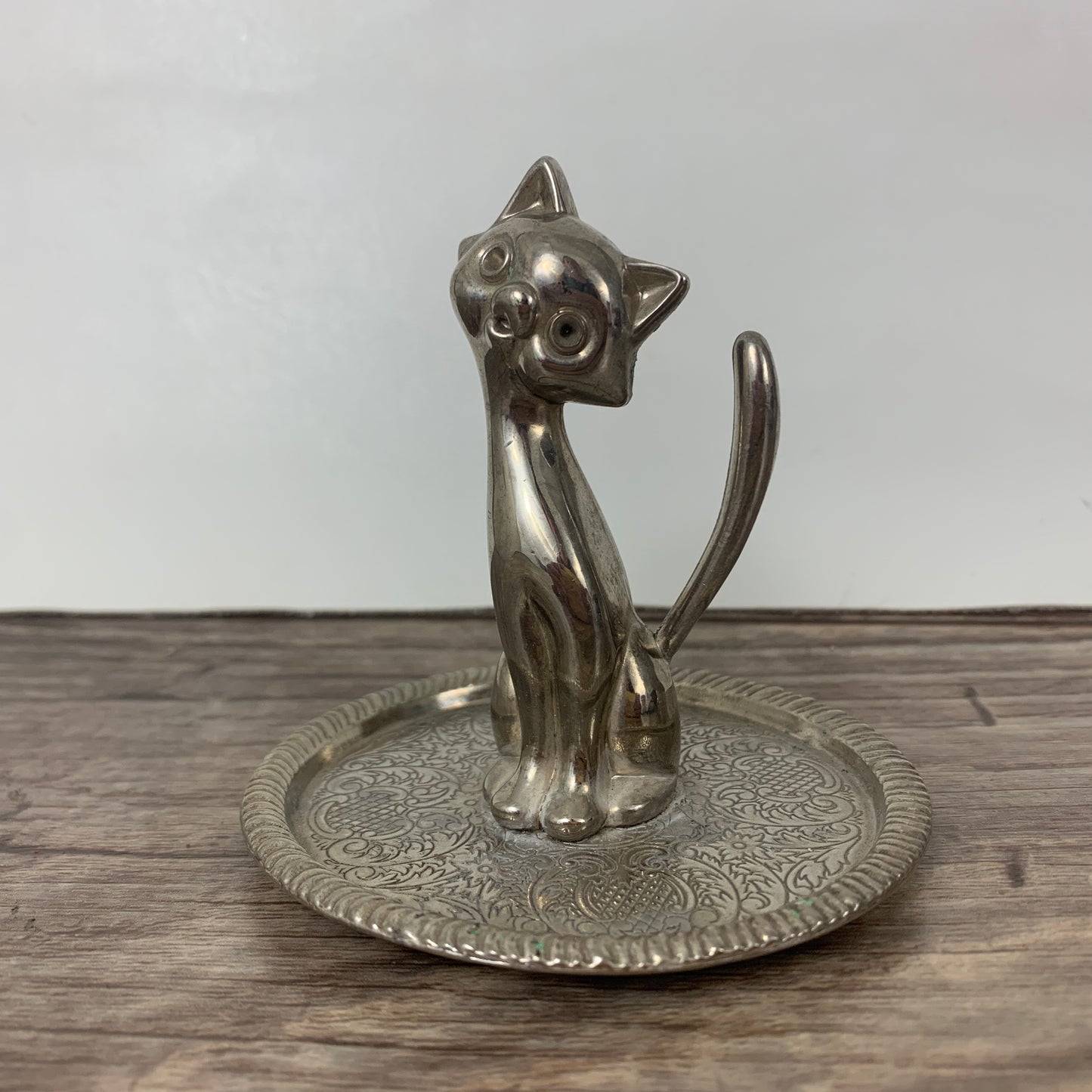 Cat Shaped Ring Dish, Vintage Ring Holder