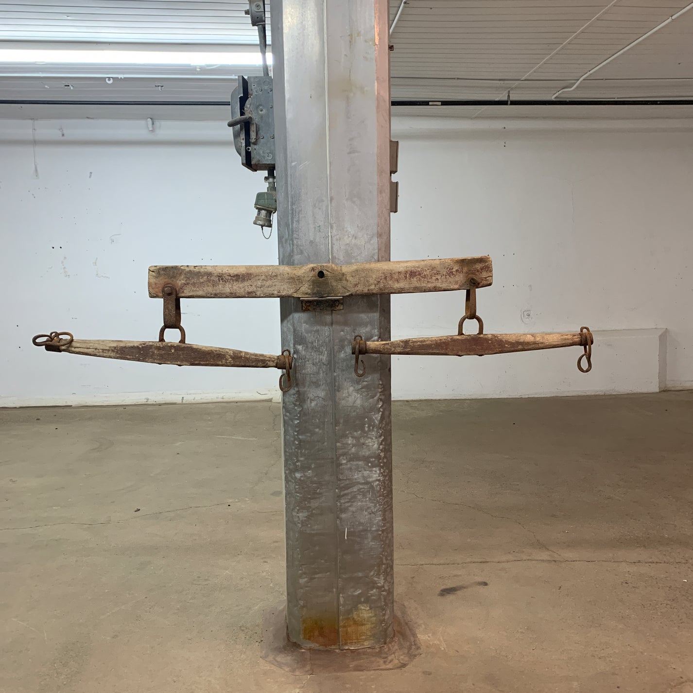 Antique Double Yoke Whippletree Equalizer Leader Bar Double Tree Antiq