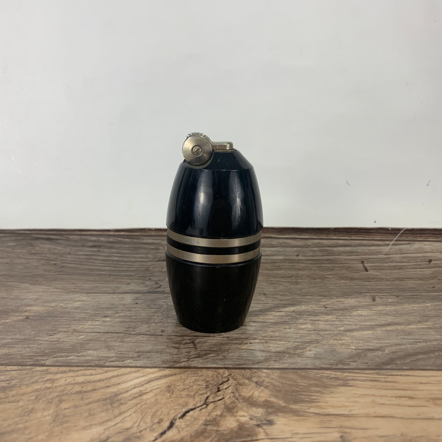 Black Vintage Table Lighter, Poppell Made in Holland