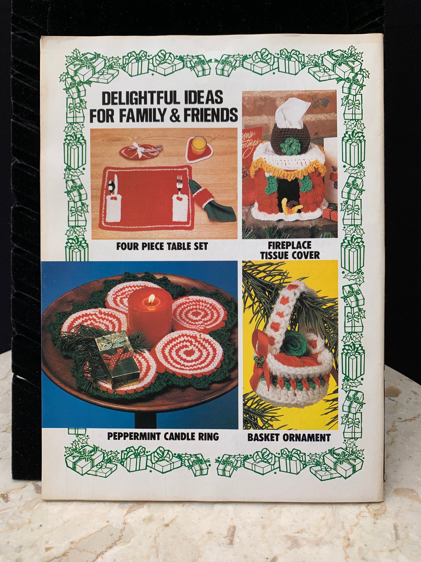 Vintage Christmas Craft Pattern Book Crochet for Christmas 1989