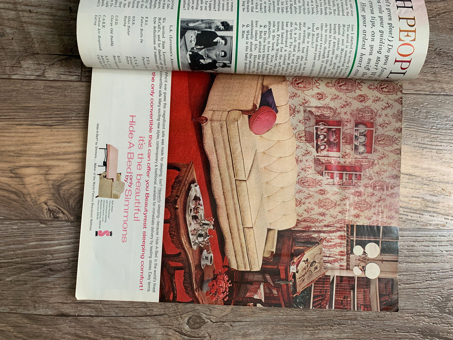 McCalls March 1962 Vintage Womans Magazine Scrapbooking Paper Ephemera