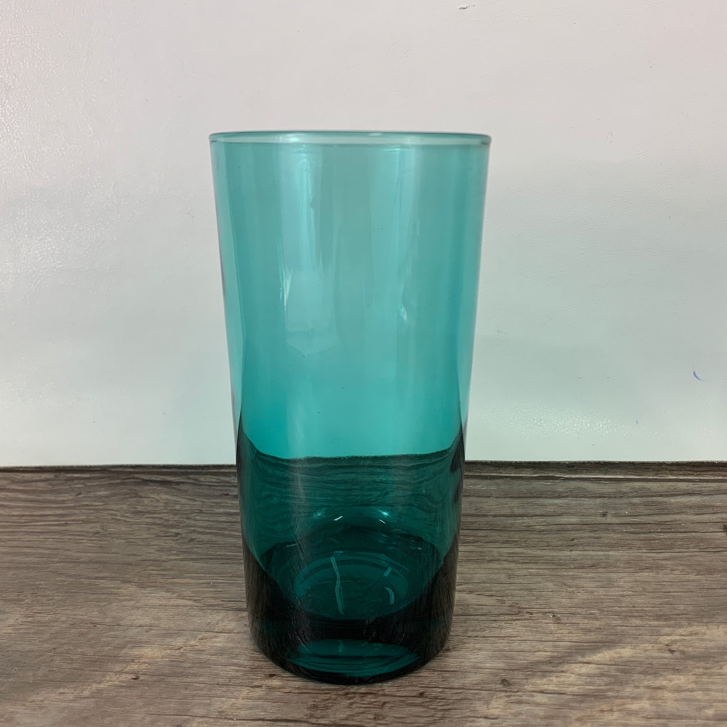 Teal Green Juice Glass Set of 5 Tall Cocktail Glasses