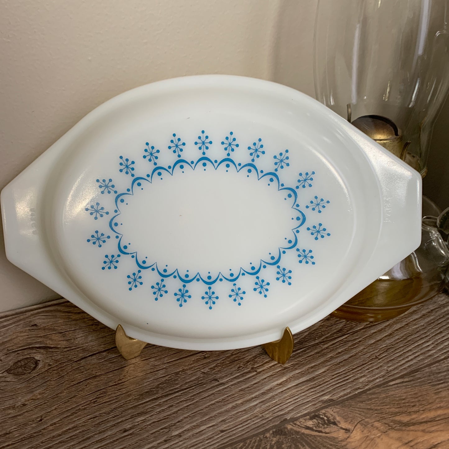 Pyrex Replacement Lid Pyrex Snowflake Lid Replacement Oval Lid Pyrex Garland 943