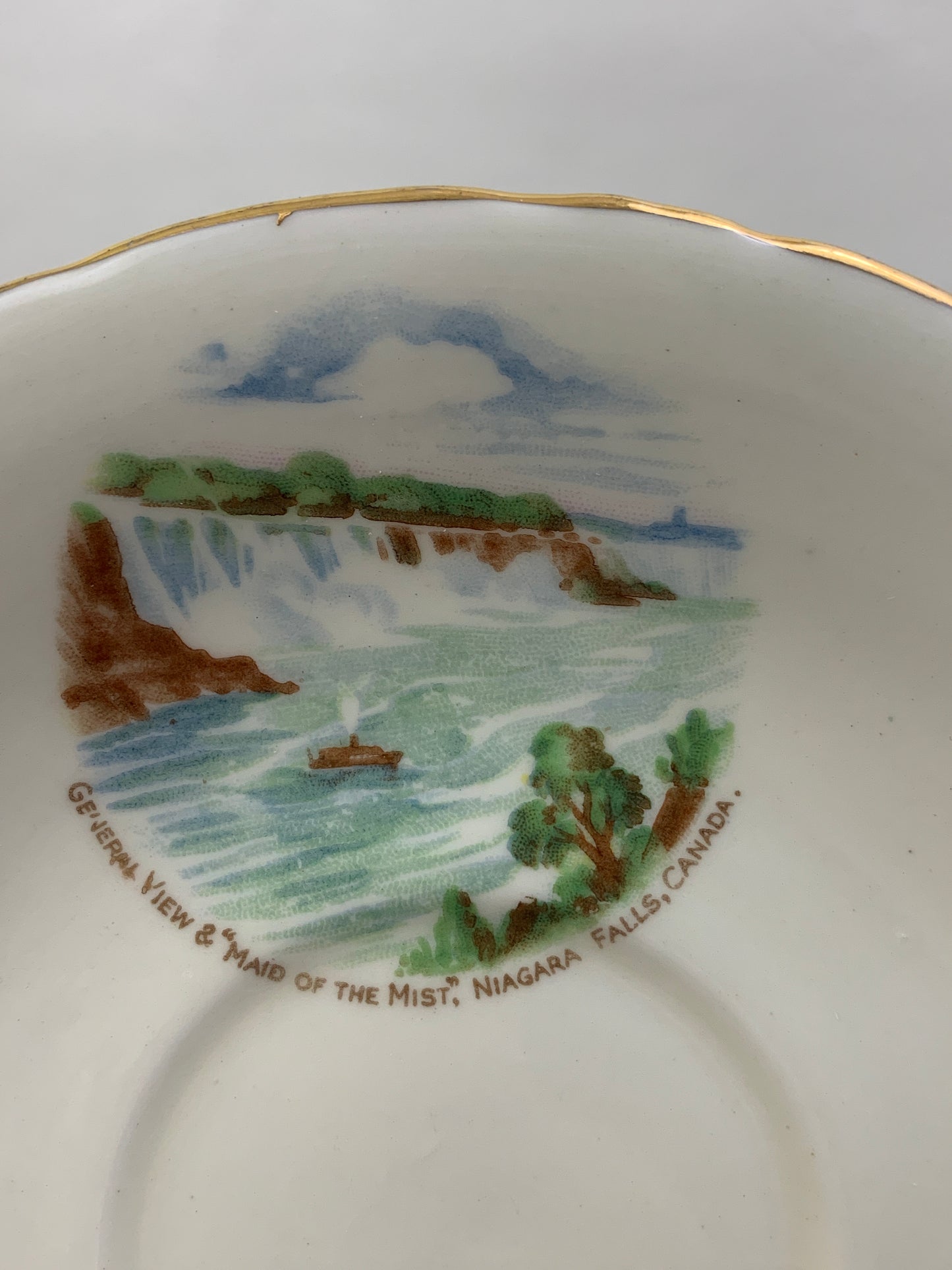 Vintage Niagara Falls Maid of the Mist Souvenir Teacup and Saucer