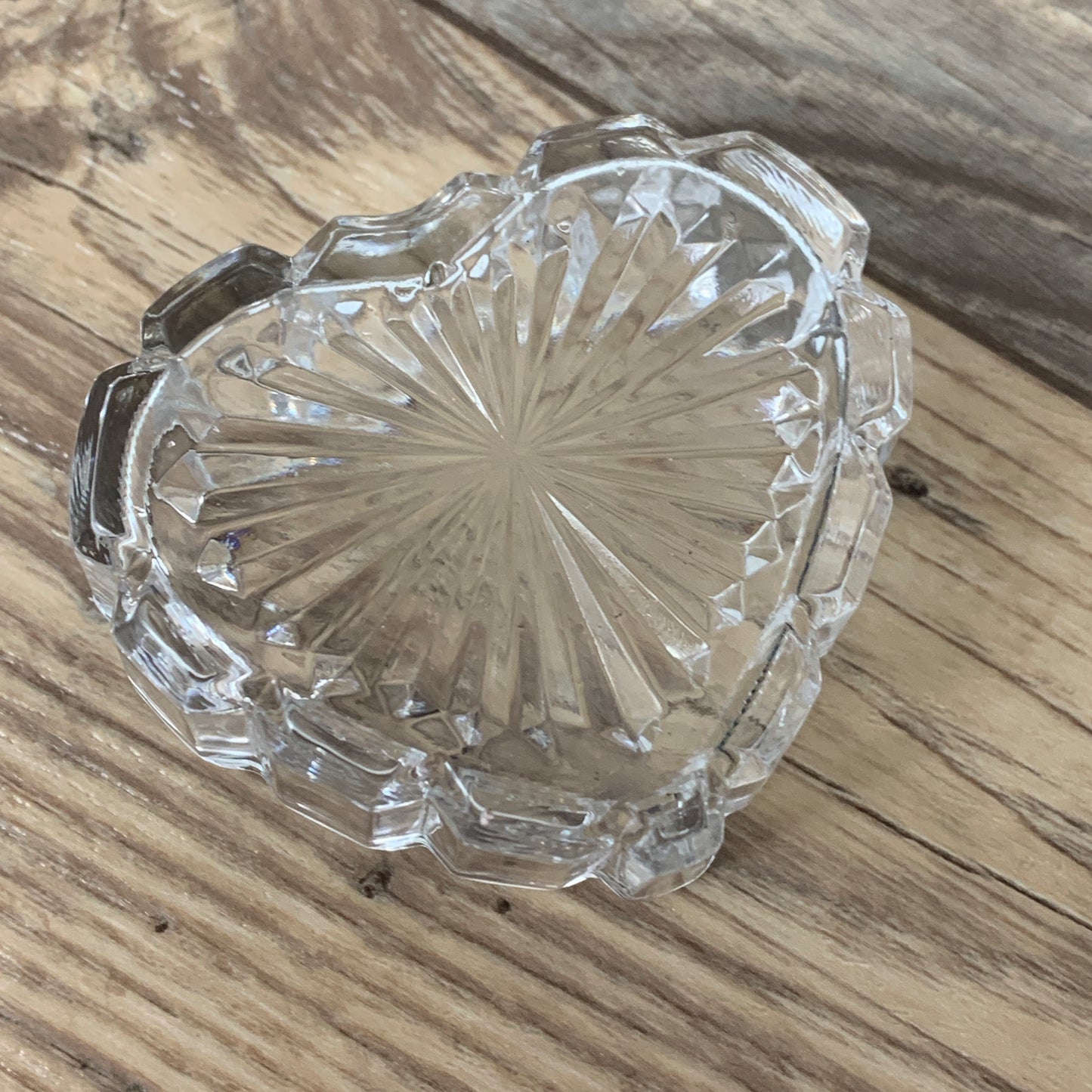 Heart Shaped Trinket Box with Silver Plated Lid