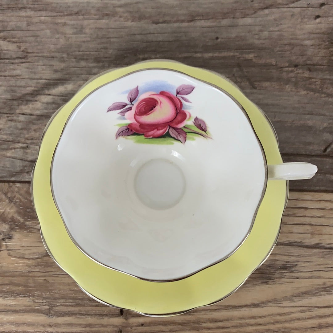 Royal Albert Yellow Teacup Wide Mouth Tea Cup