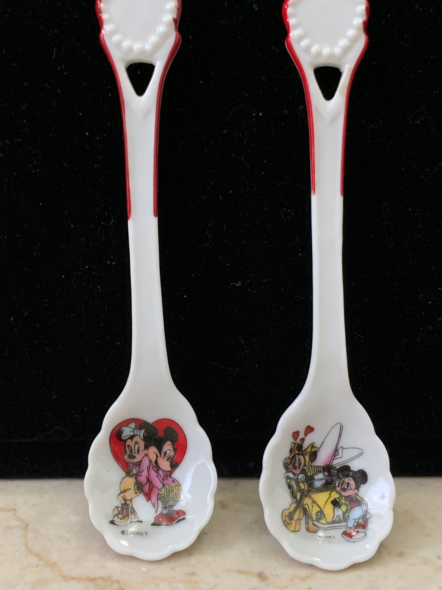 Mickey and Minnie Collectible Disney Porcelain Spoons