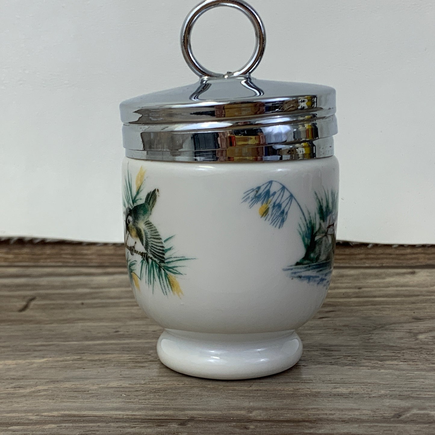 Royal Worcester Egg Coddler with Birds