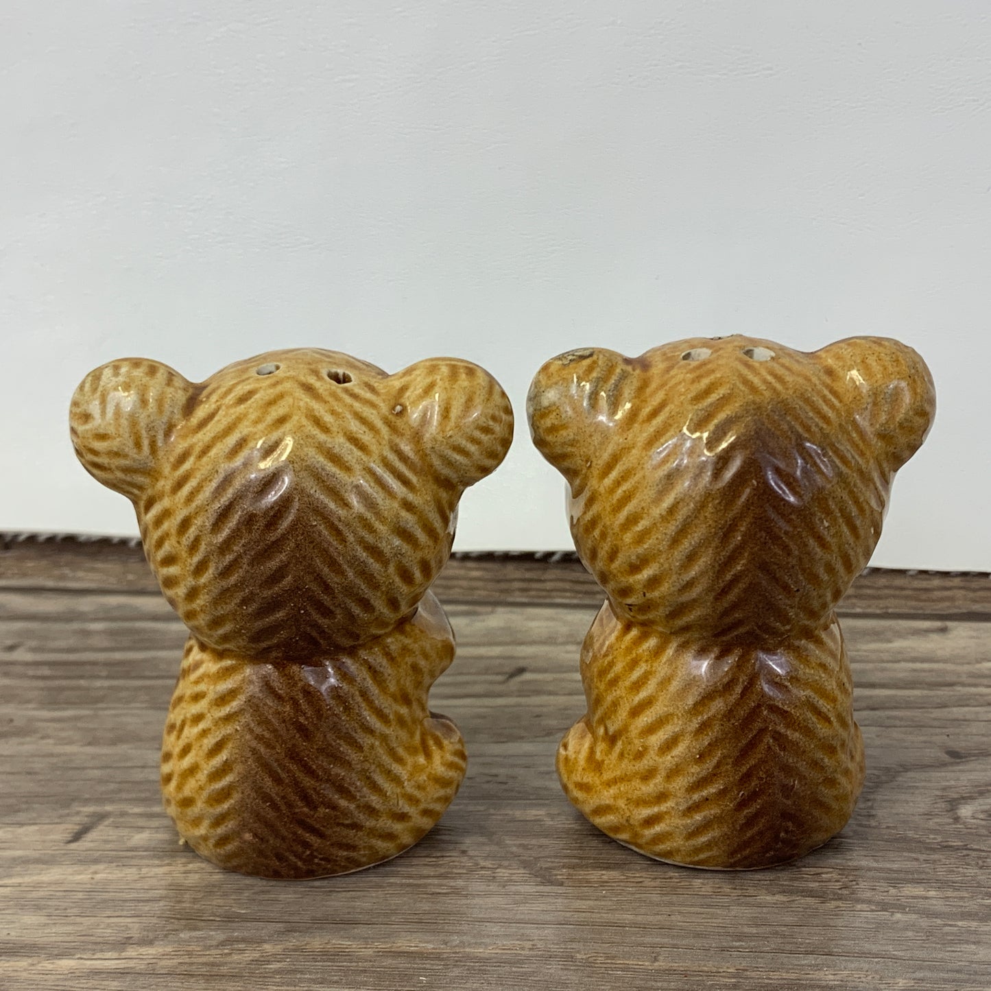 Bear Shaped Salt and Pepper Shakers with Googly Eyes