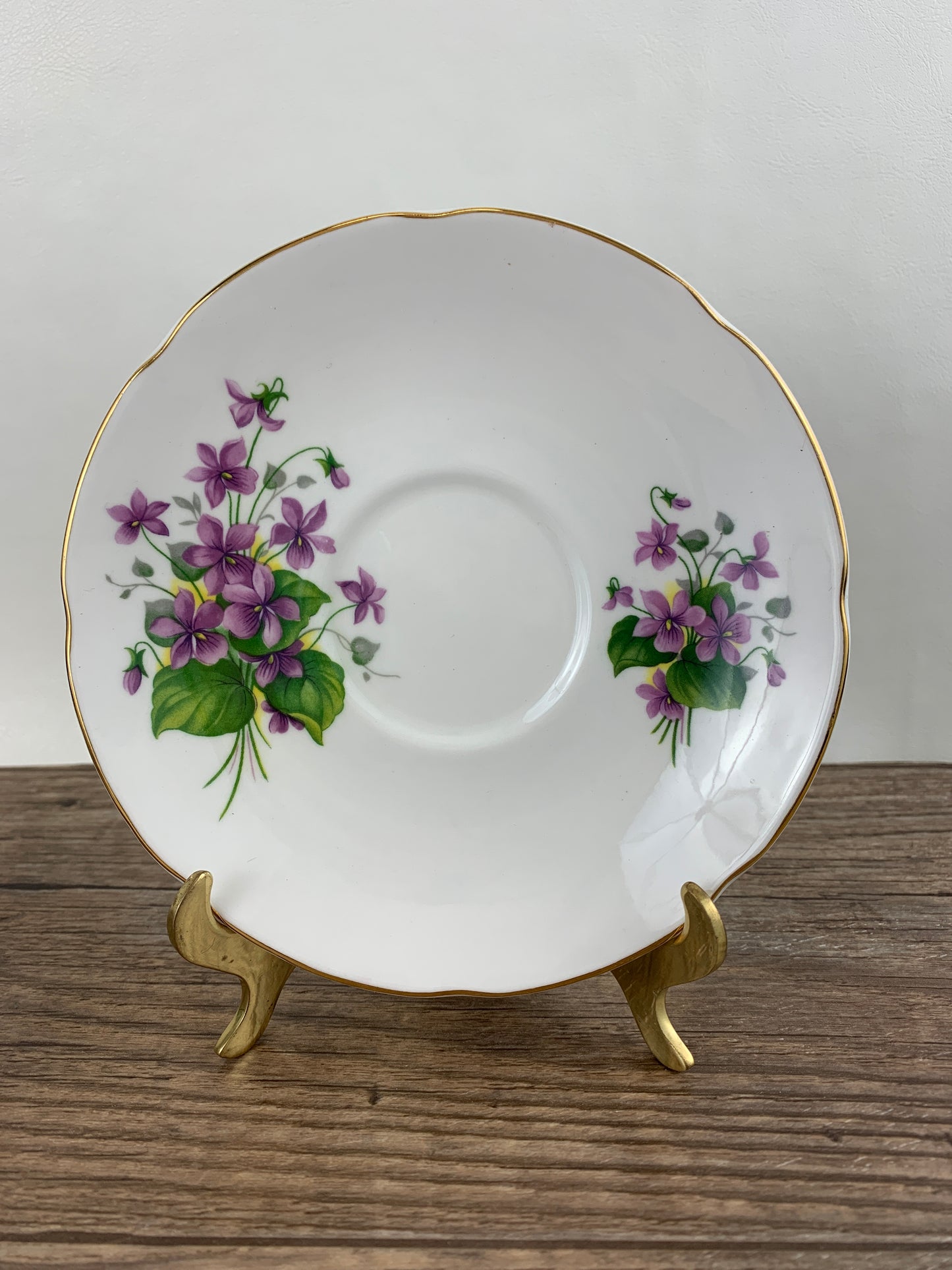 Vintage Tea Cup with Purple Violets, Royal Grafton Teacup