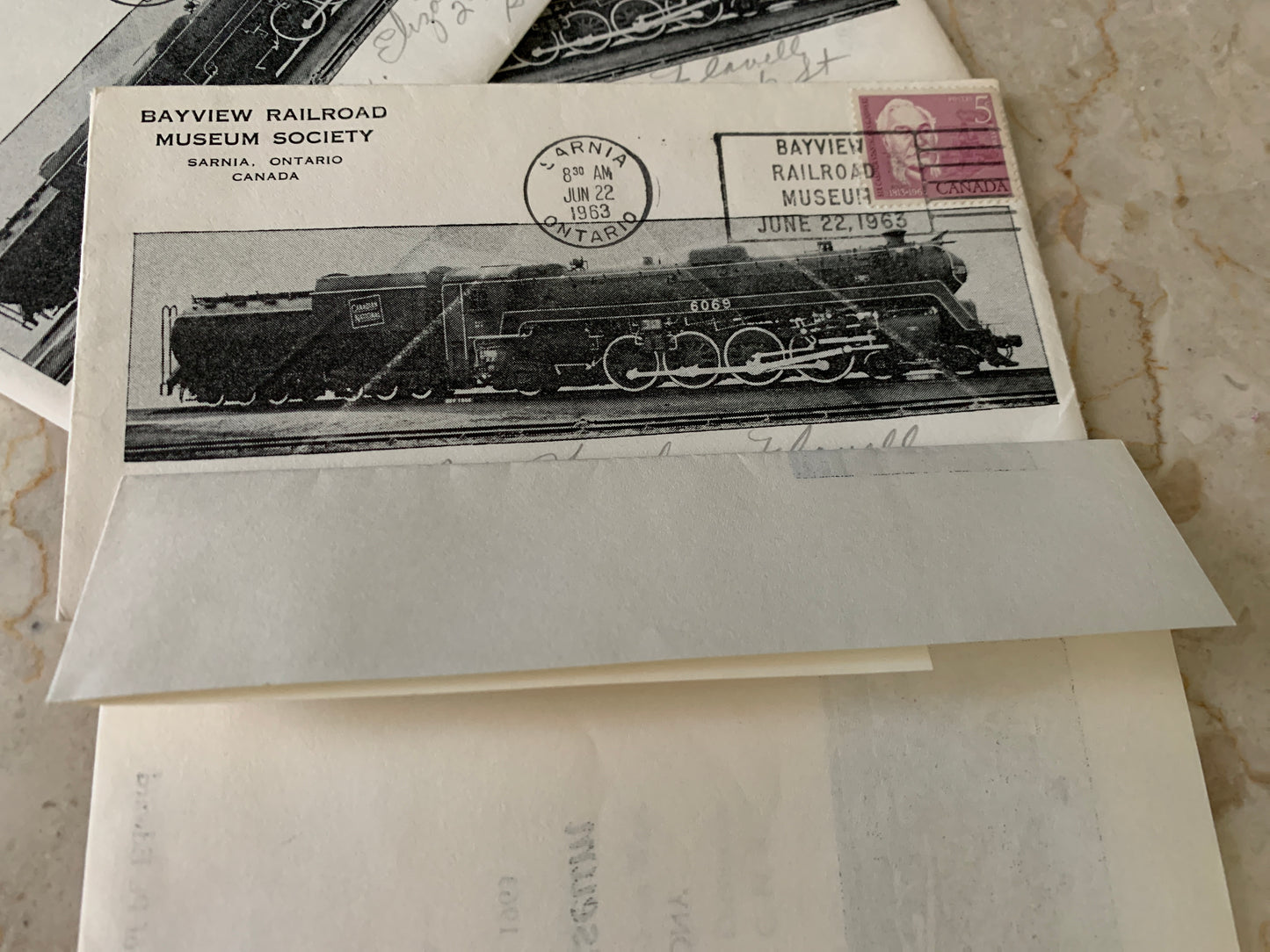 Bayview Railroad Museum Port Huron and Sarnia Stamps