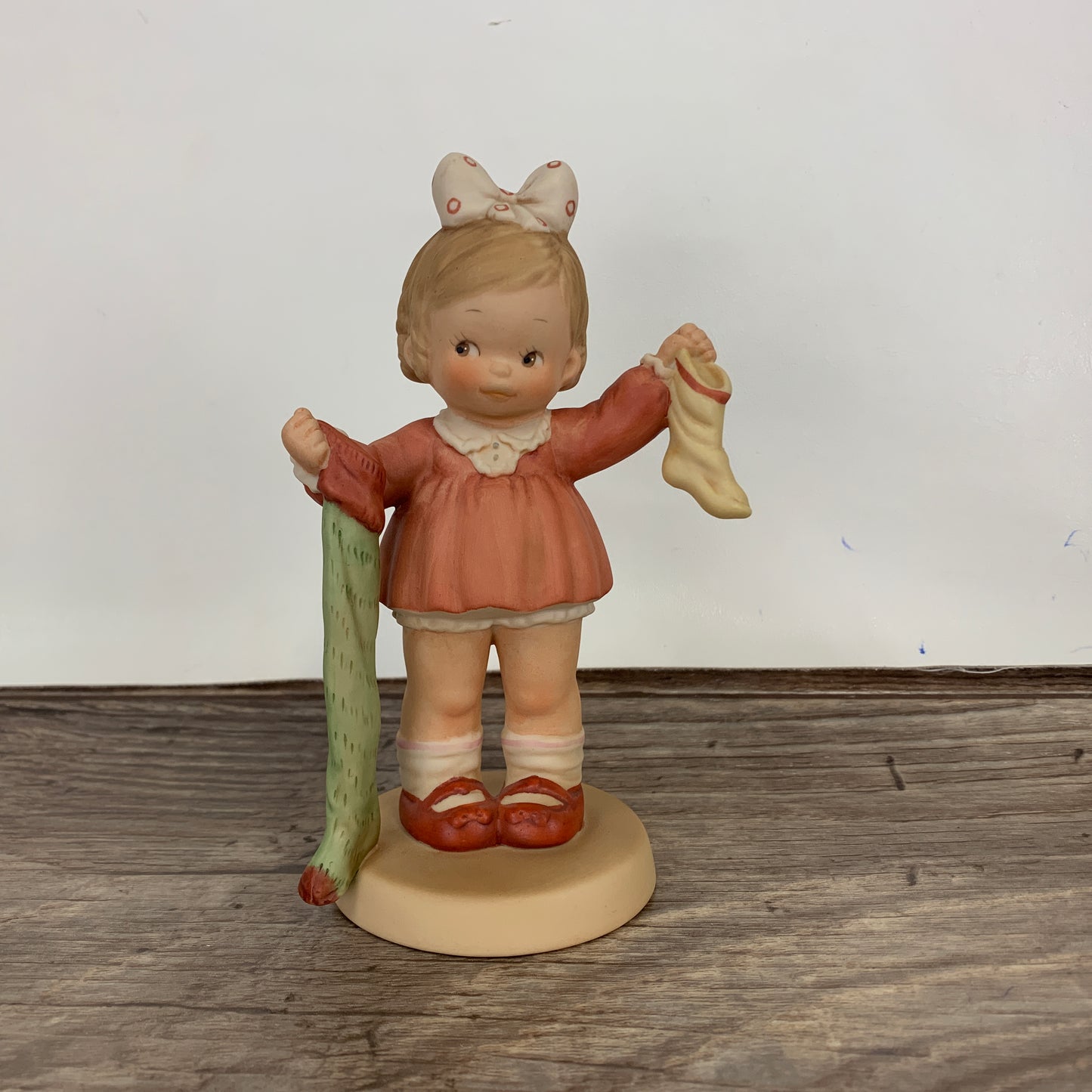 Enesco Figurine Long or Short of It Cute Little Girl Vintage Figurine
