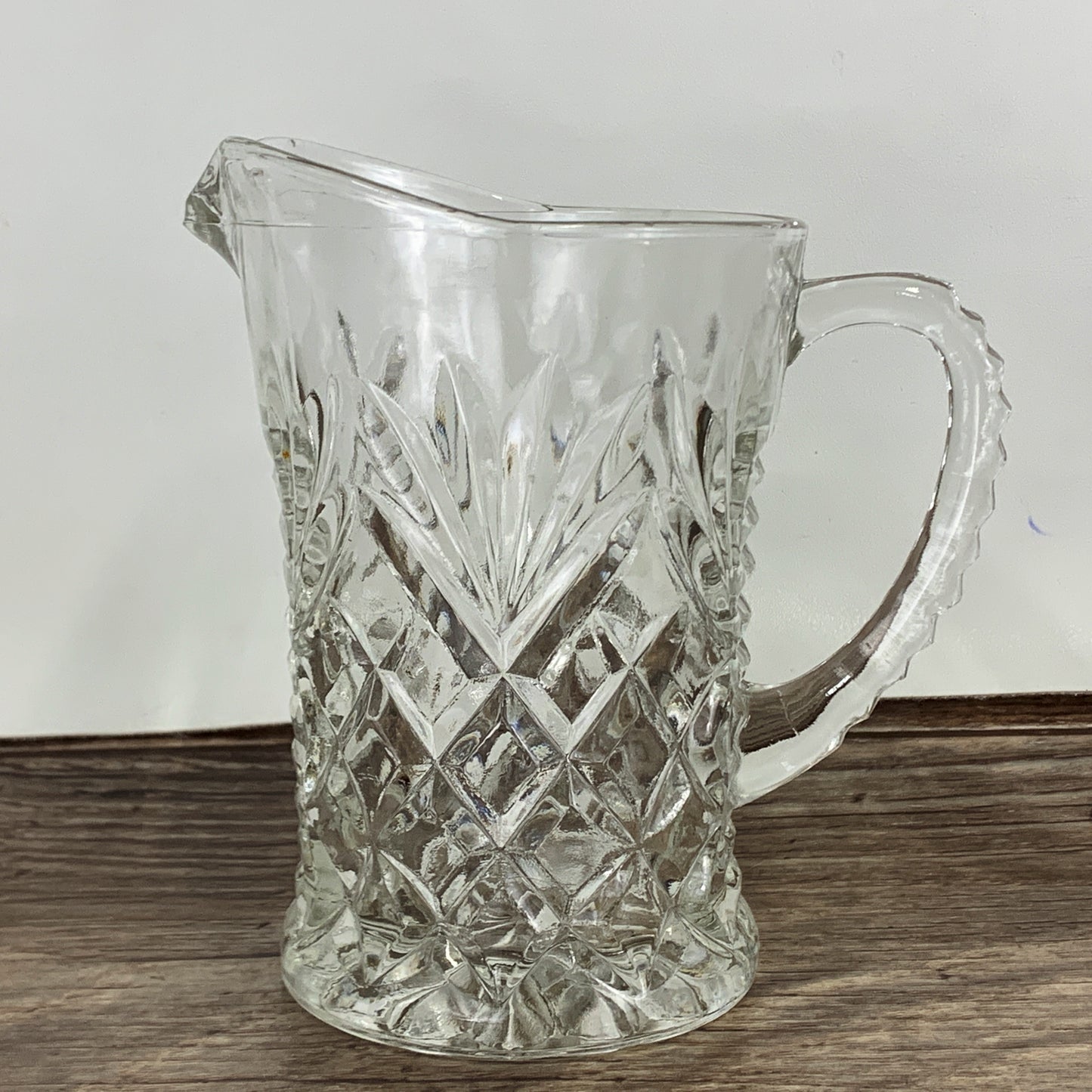 Clear Pressed Glass Small Pitcher
