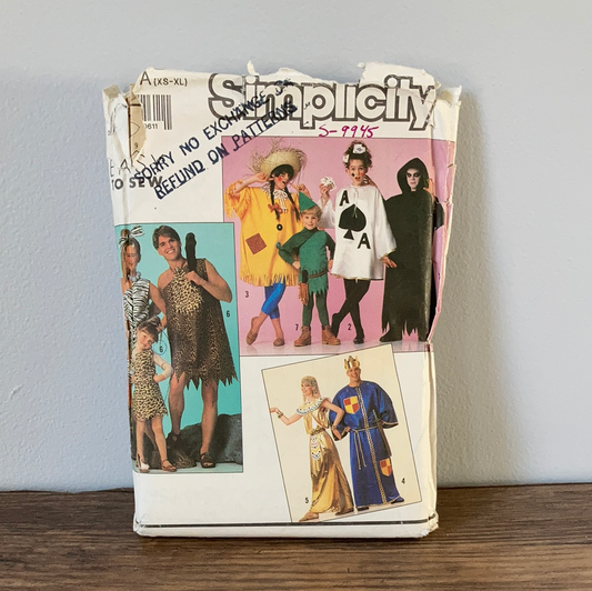 Unisex Kids and Adults Costumes Robe Dress Top Sewing Pattern All Sizes Simplicity 9945