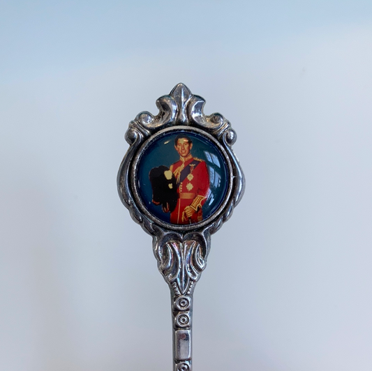 Young Prince Charles British Royal Vintage Collectible Souvenir Spoon Vintage Royalty Memorabilia