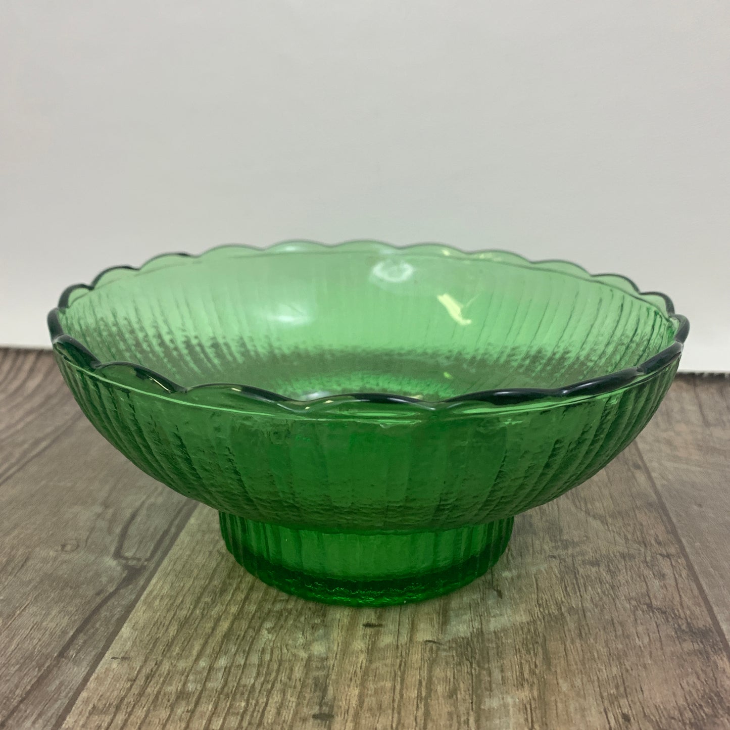 EO Brody Green Vintage Glass Planter