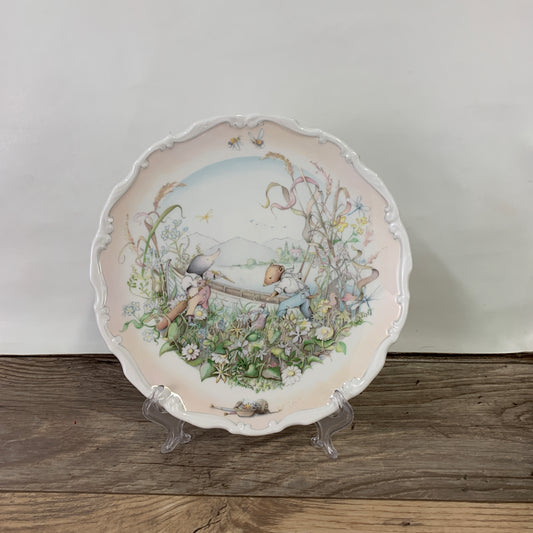 Royal Doulton Wind in the Willows Collector Plate Preparation for Boating Season