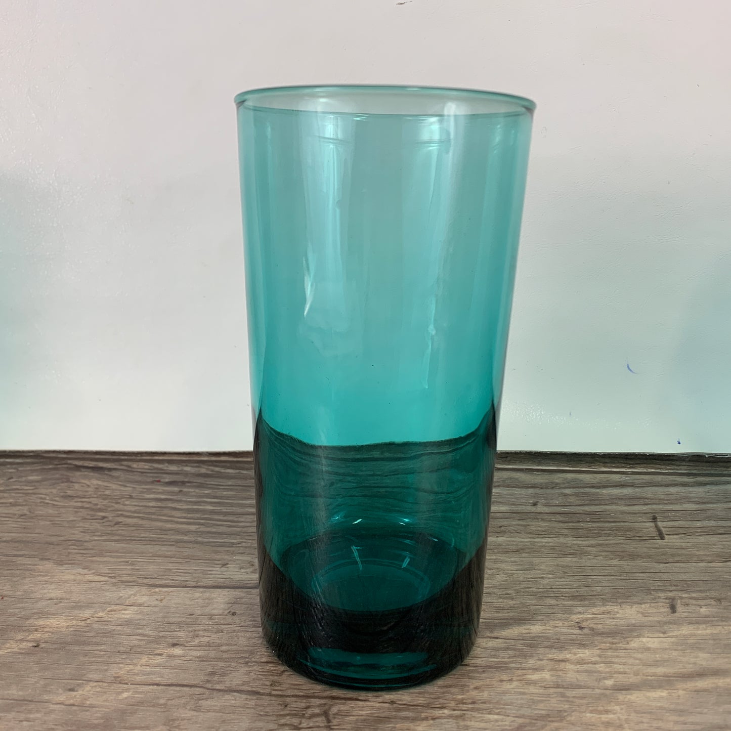 Teal Green Juice Glass Set of 5 Tall Cocktail Glasses